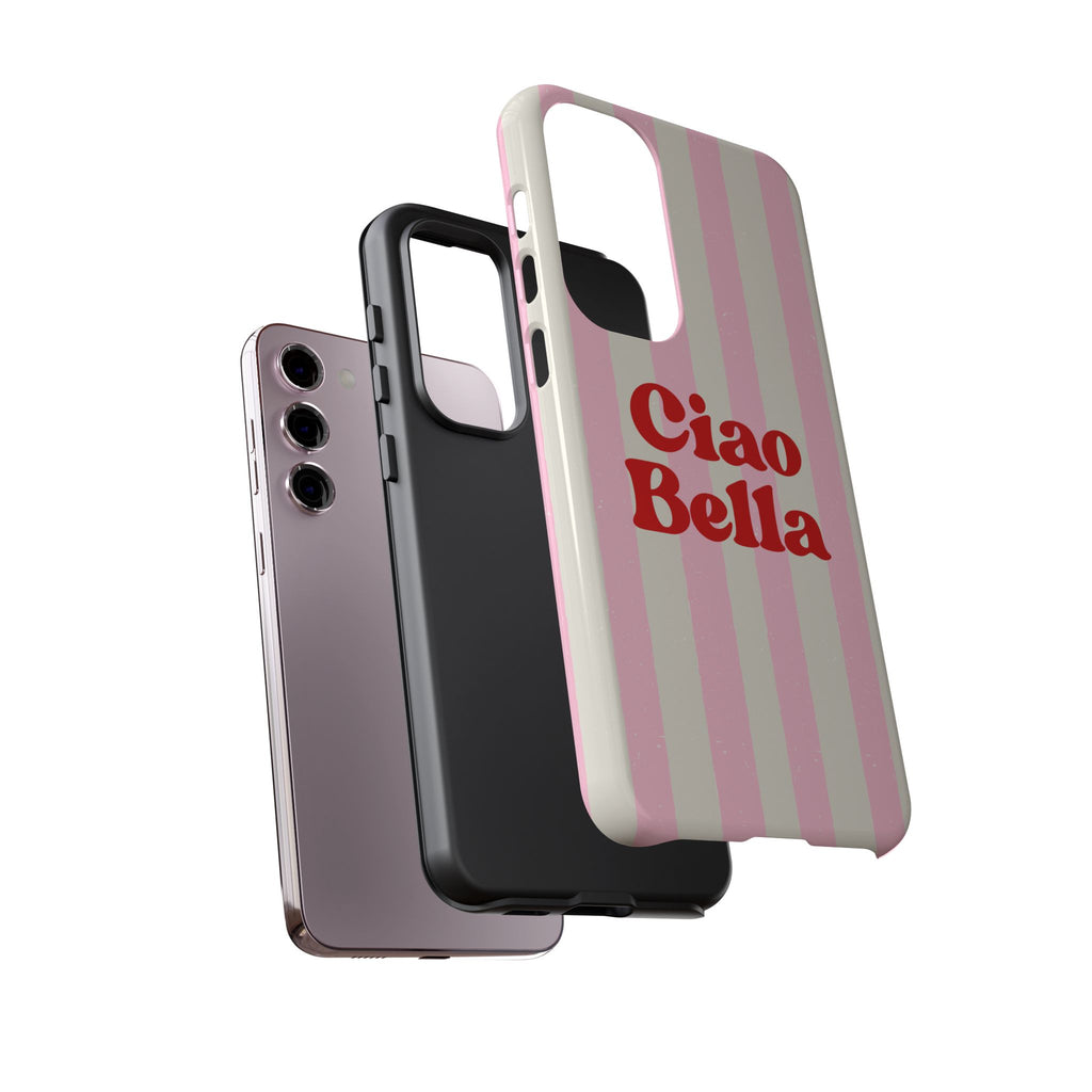Pink Stripe Ciao Bella Phone Case