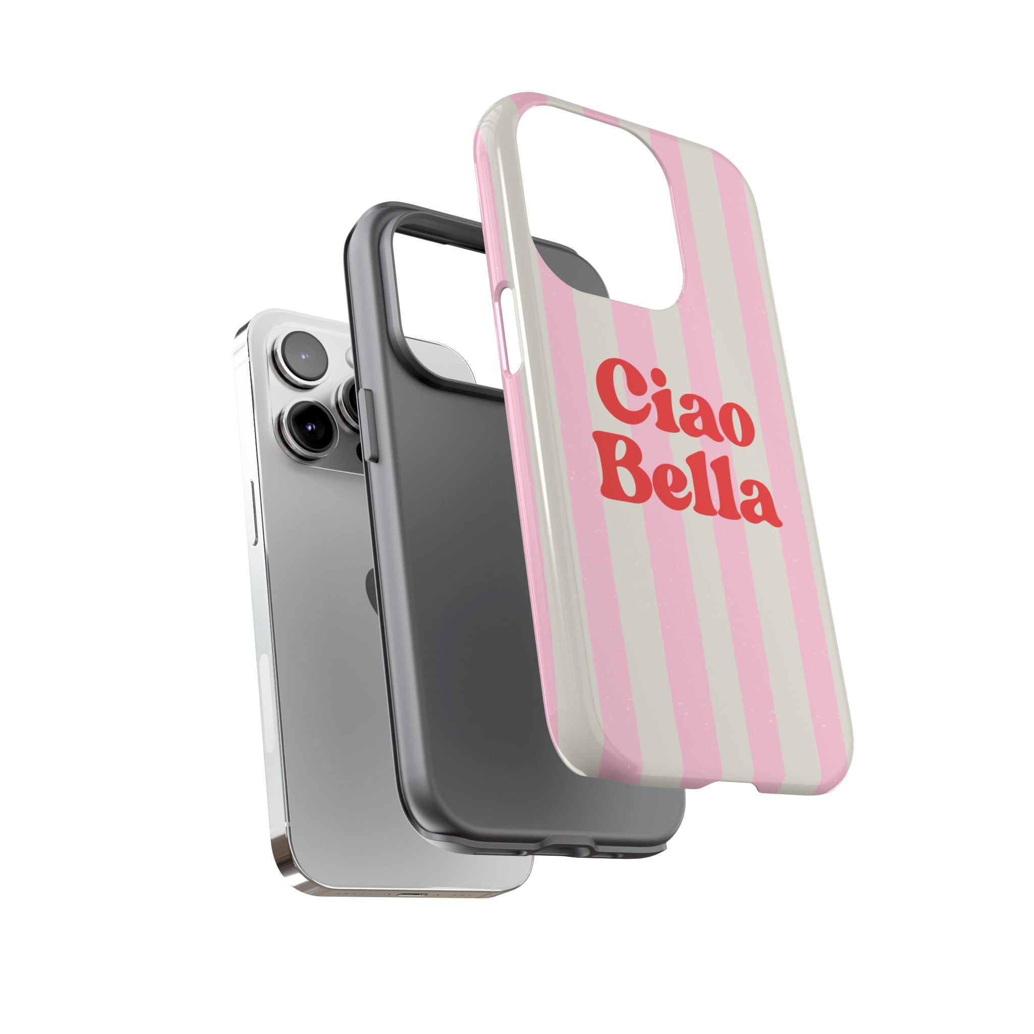 Pink Stripe Ciao Bella Phone Case