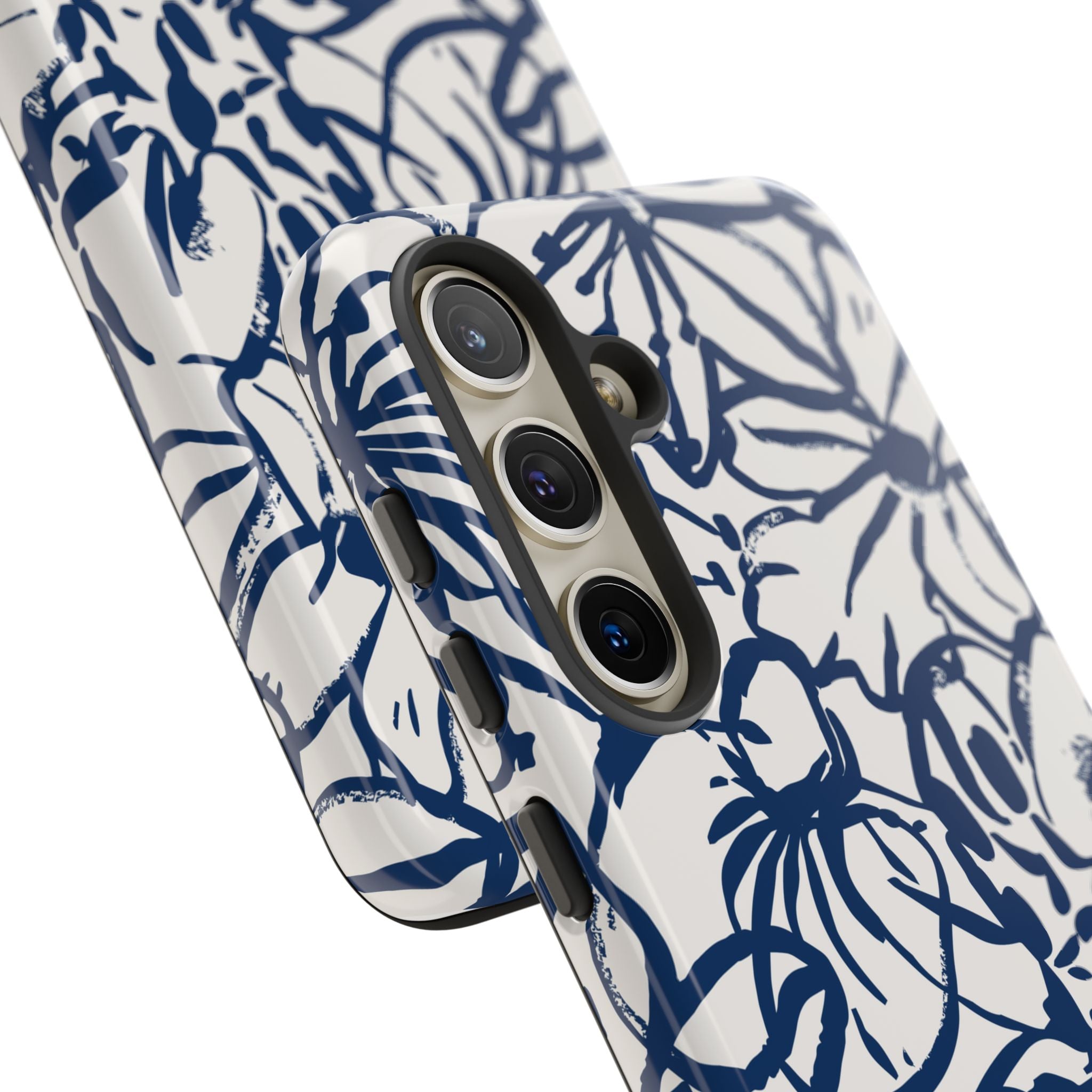 Navy Floral Phone Case