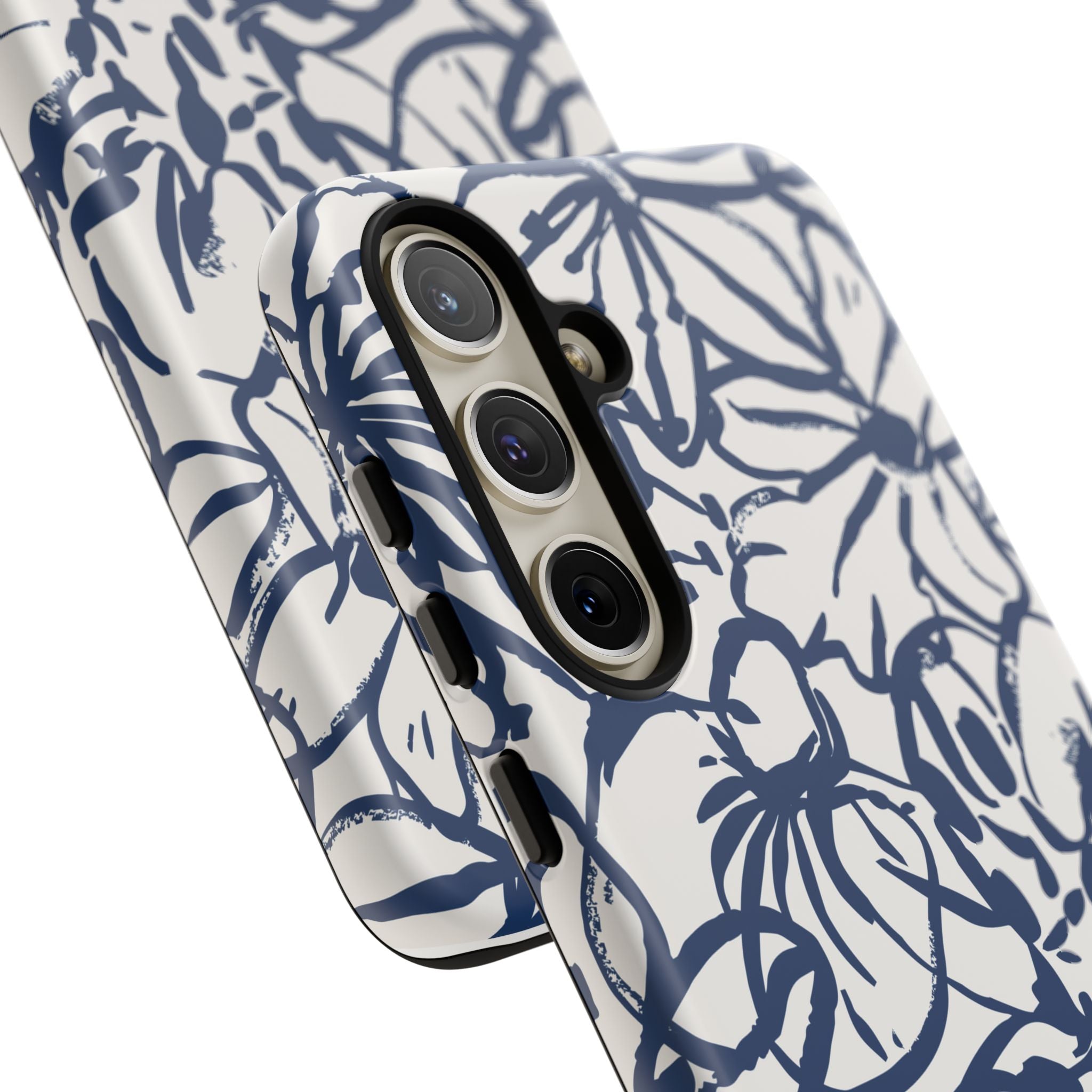 Navy Floral Phone Case