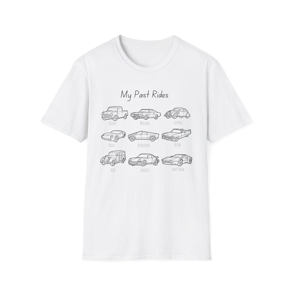 My Past Rides Car Sketches Tee