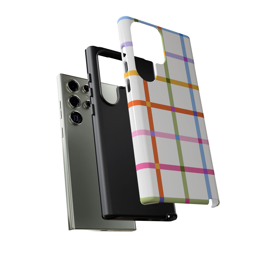 Colorful Plaid Tough Phone Case