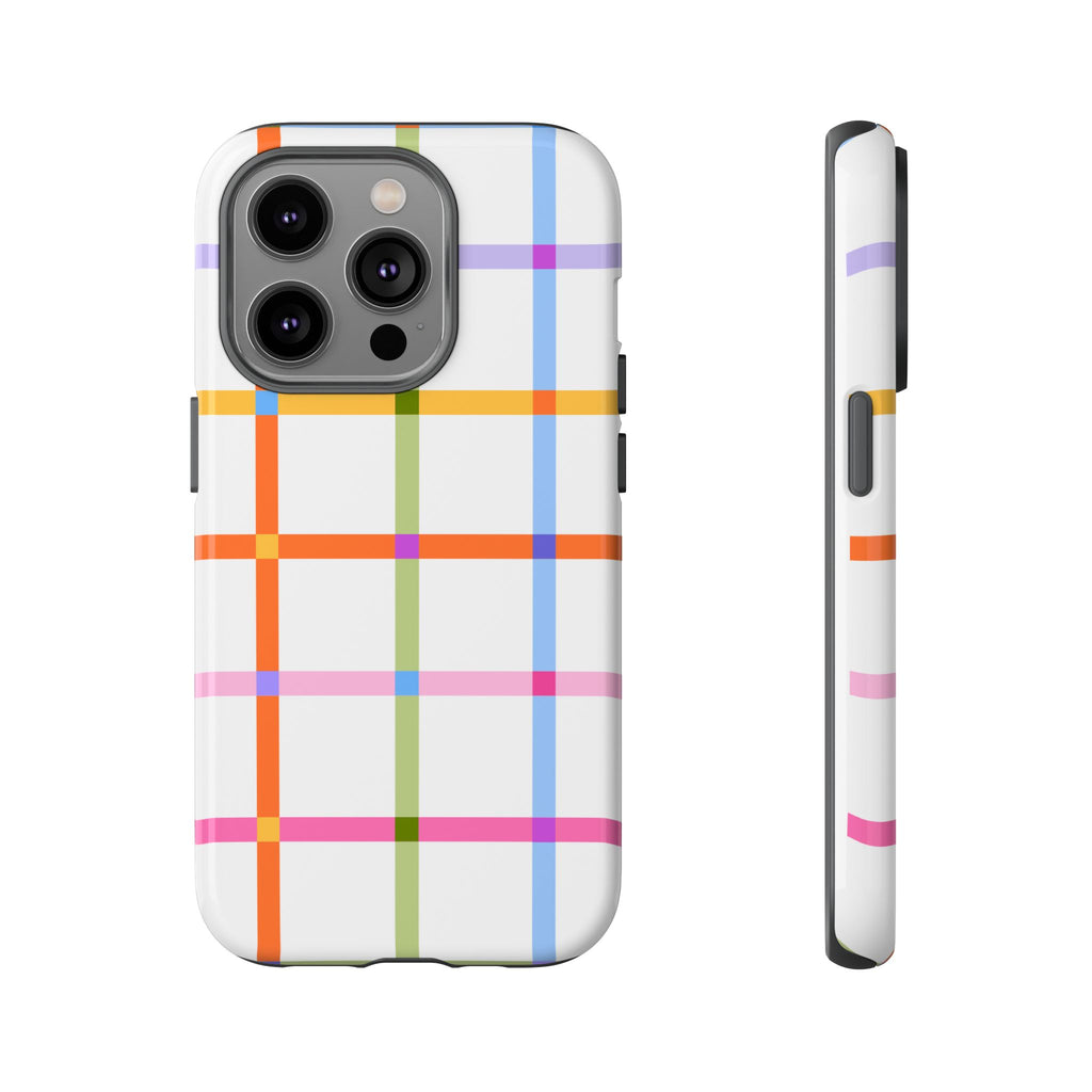 Colorful Plaid Tough Phone Case