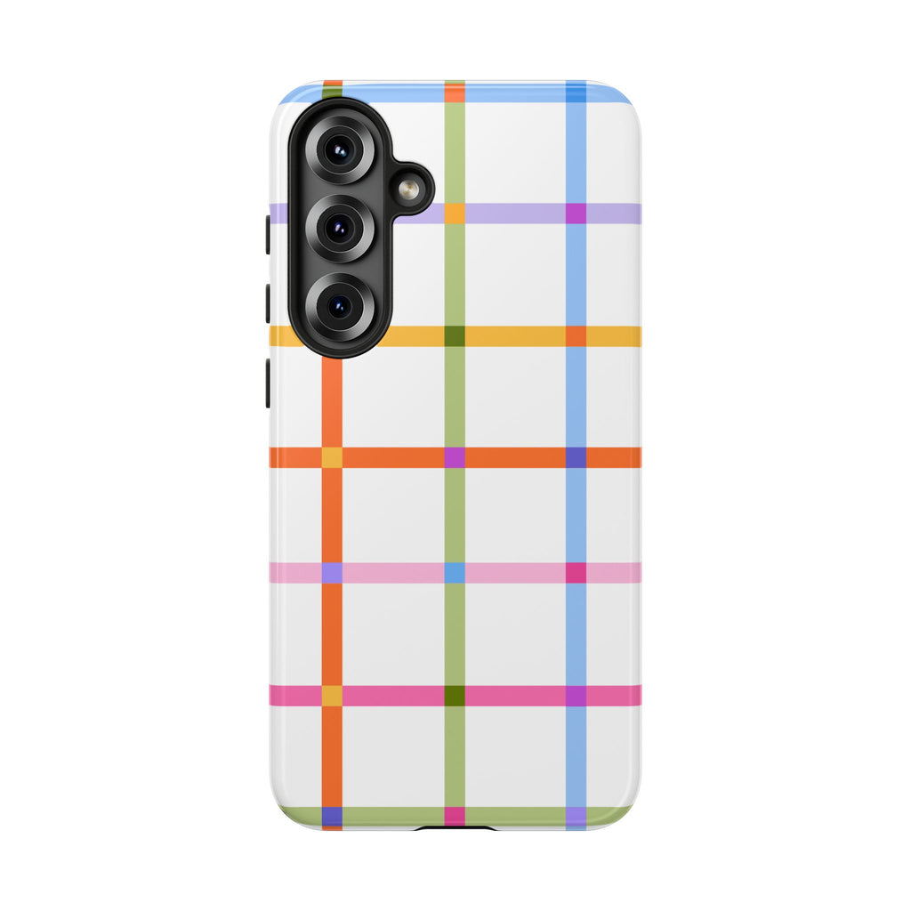 Colorful Plaid Tough Phone Case