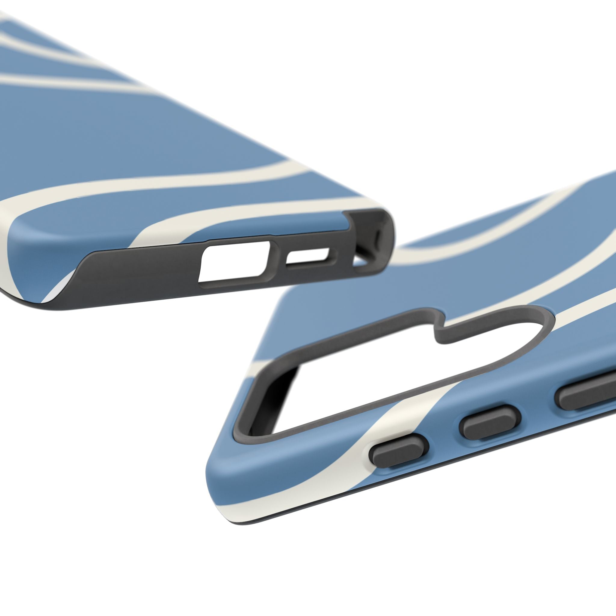 Blue Wavy Abstract Phone Case