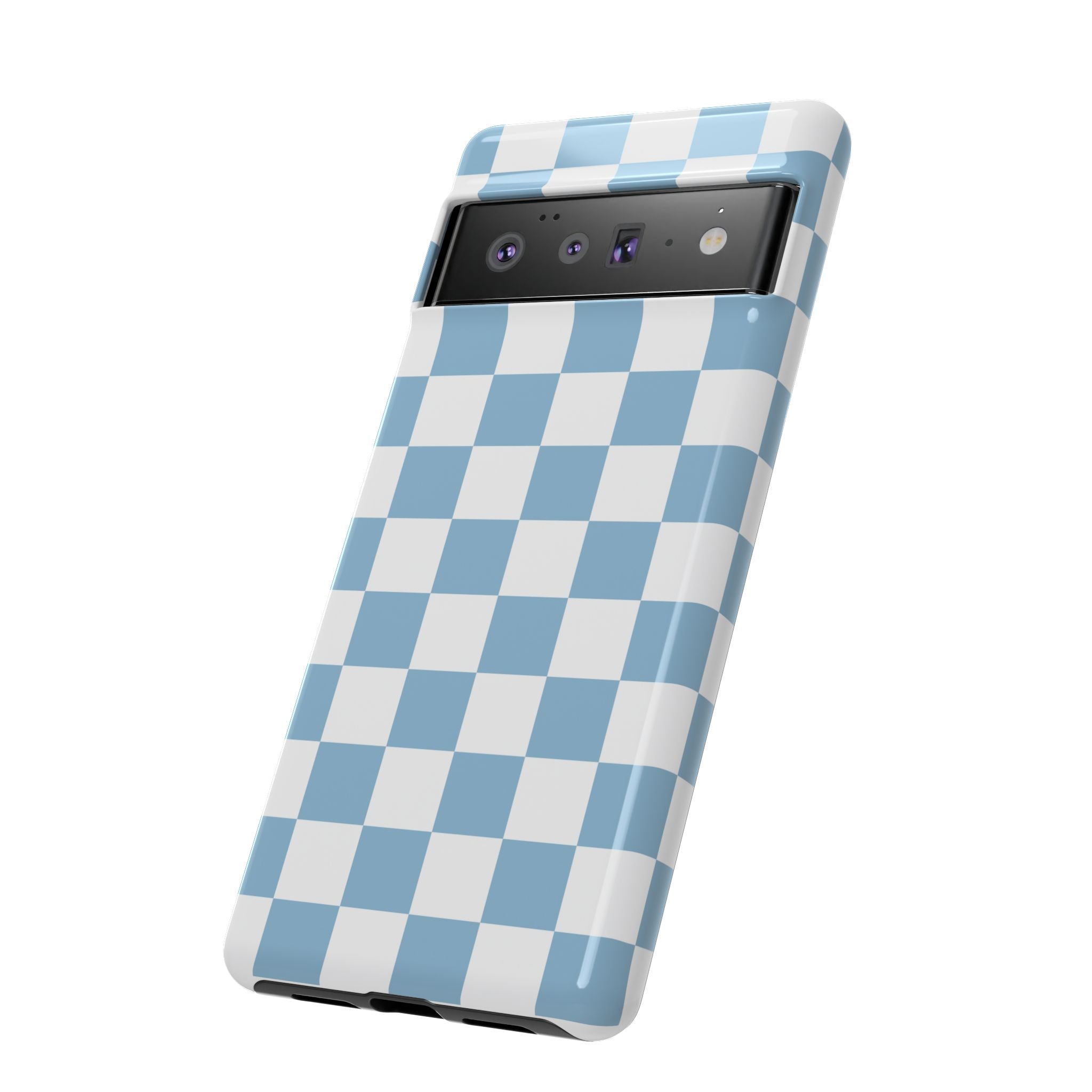 Blue Checkerboard Tough Phone Case