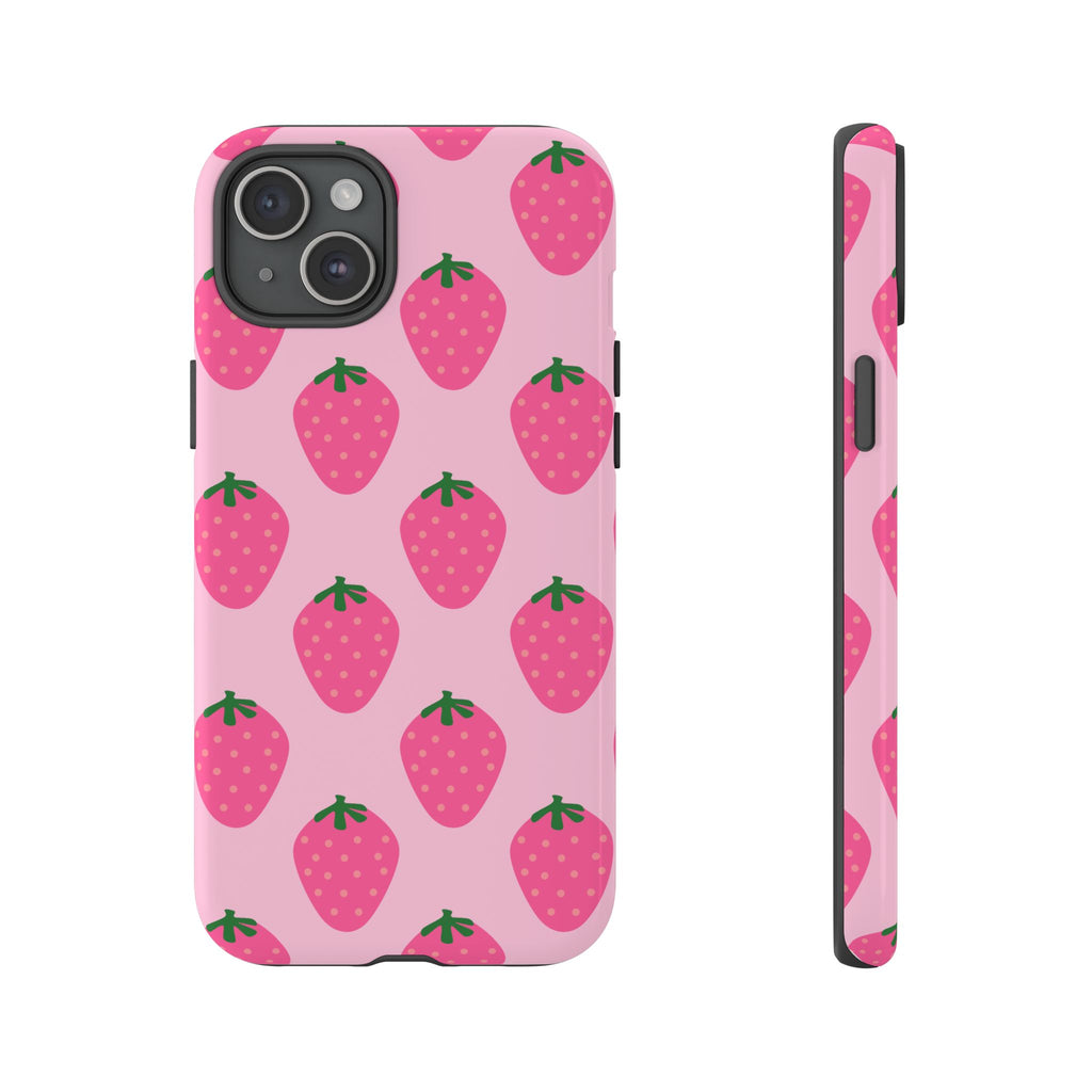 Pink Strawberry Phone Case