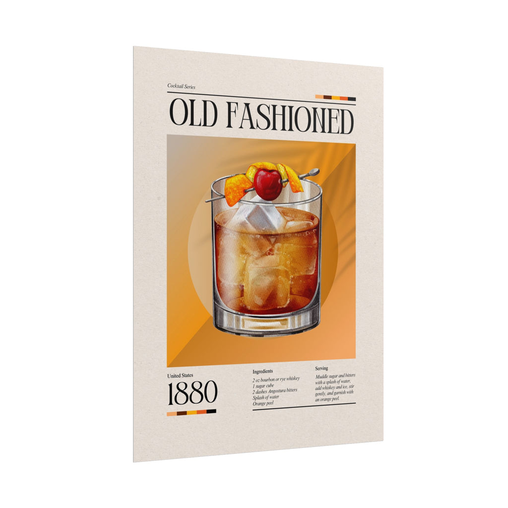 Old Fashioned Cocktail Poster