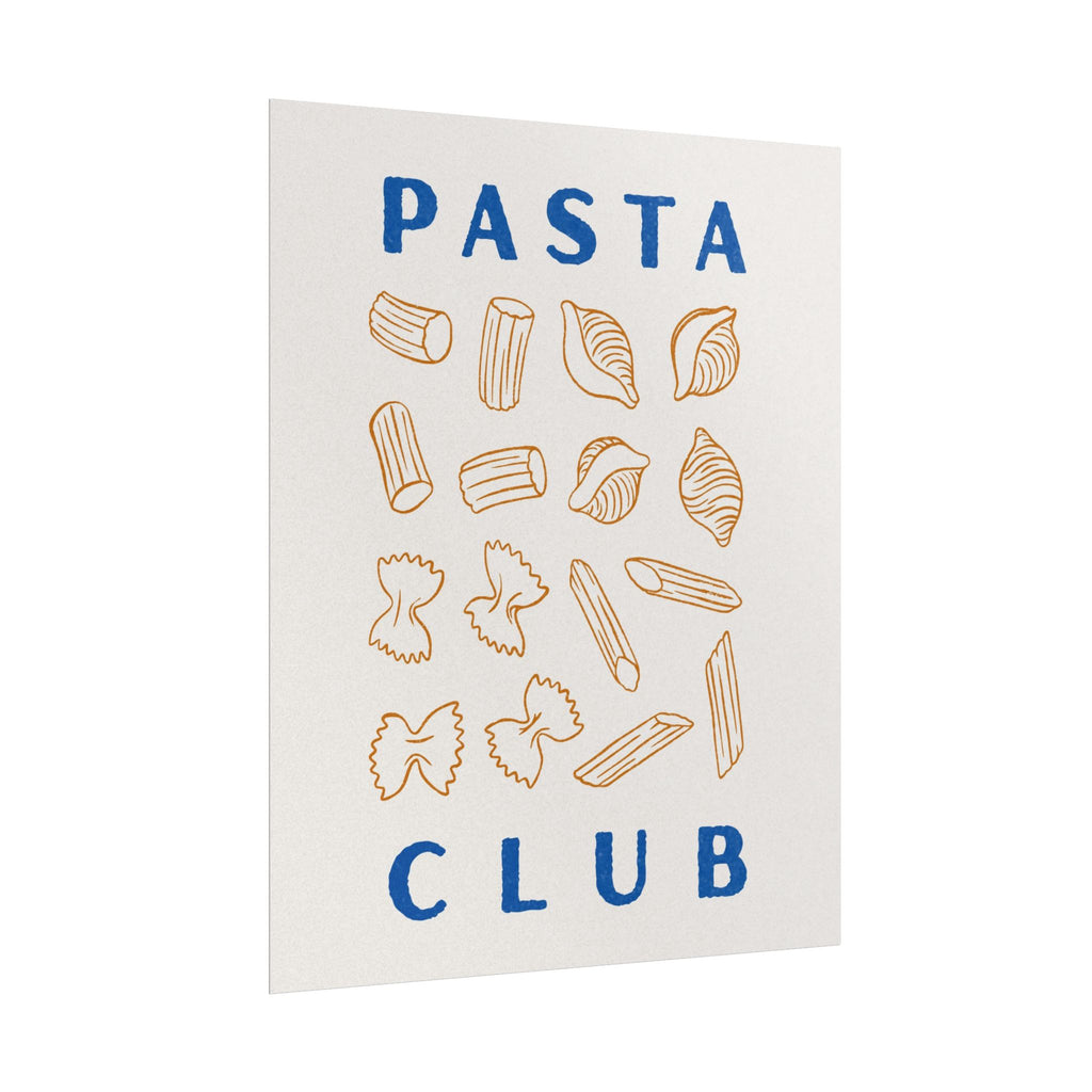 Pasta Club Rolled Poster