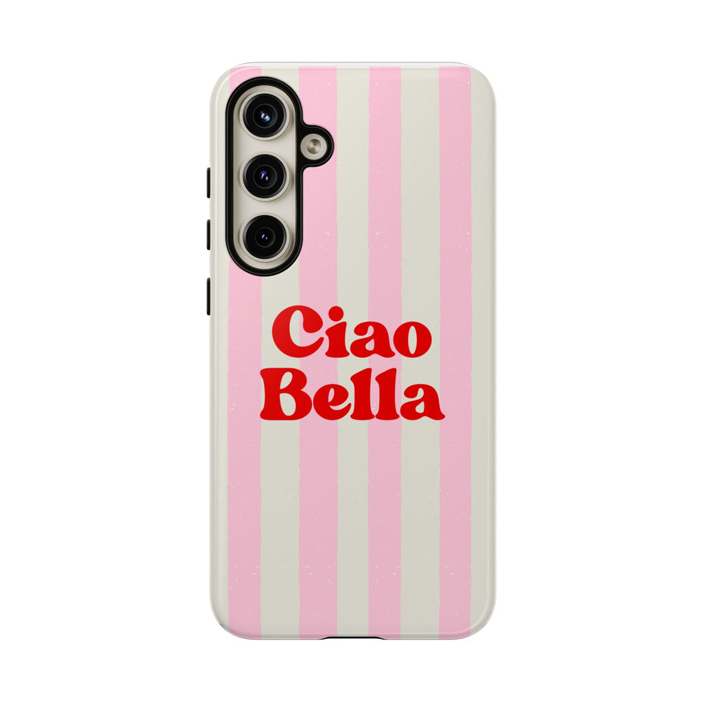 Pink Stripe Ciao Bella Phone Case