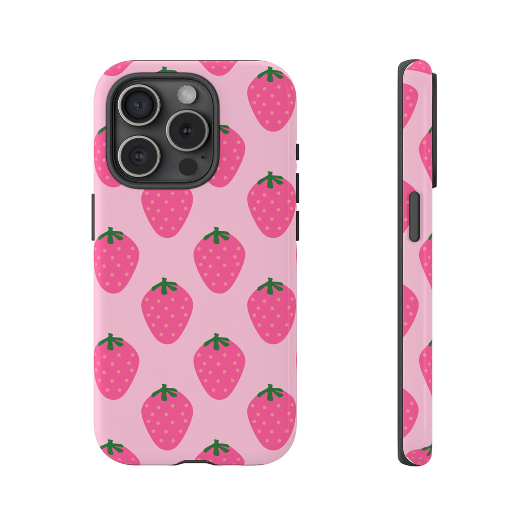 Pink Strawberry Phone Case