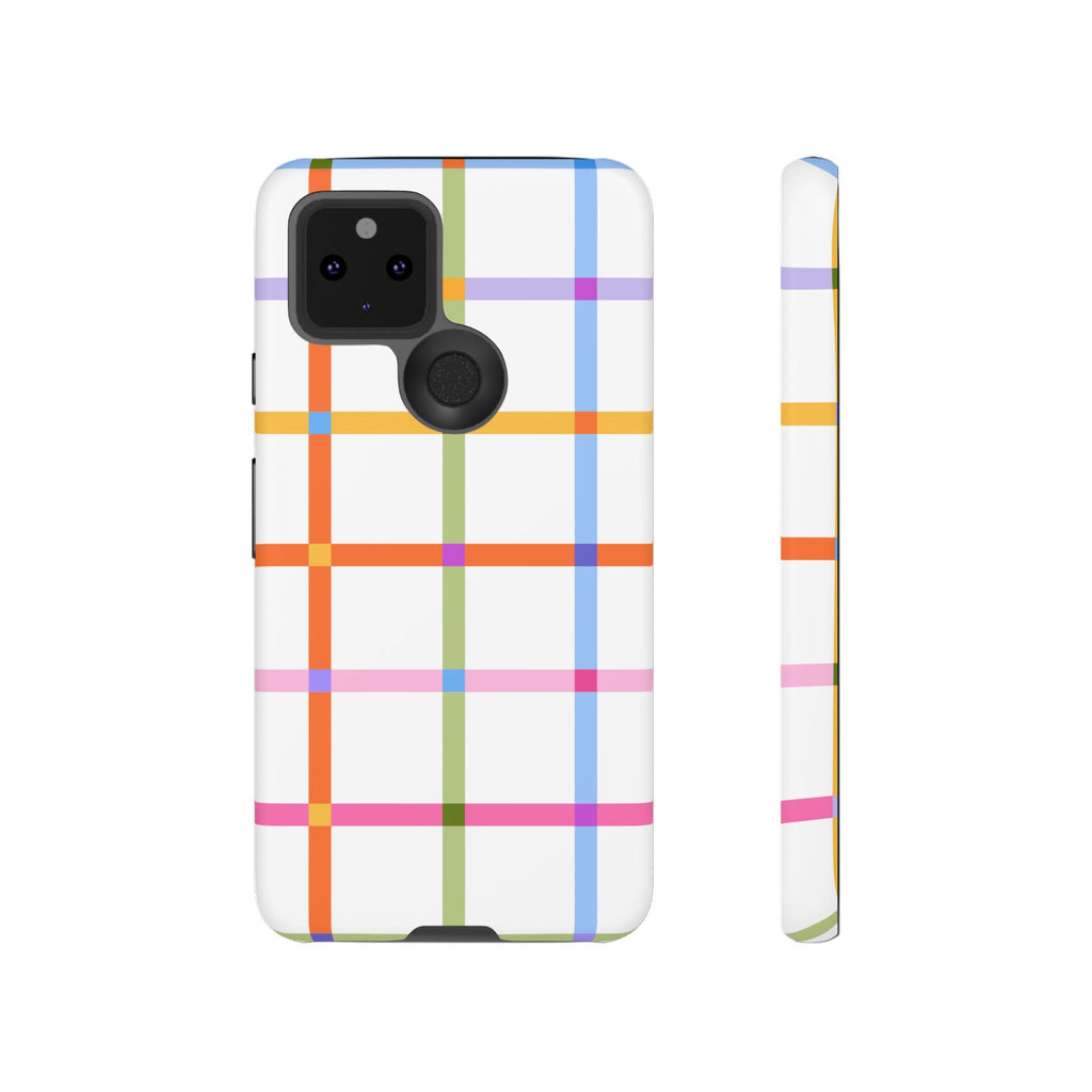 Colorful Plaid Tough Phone Case