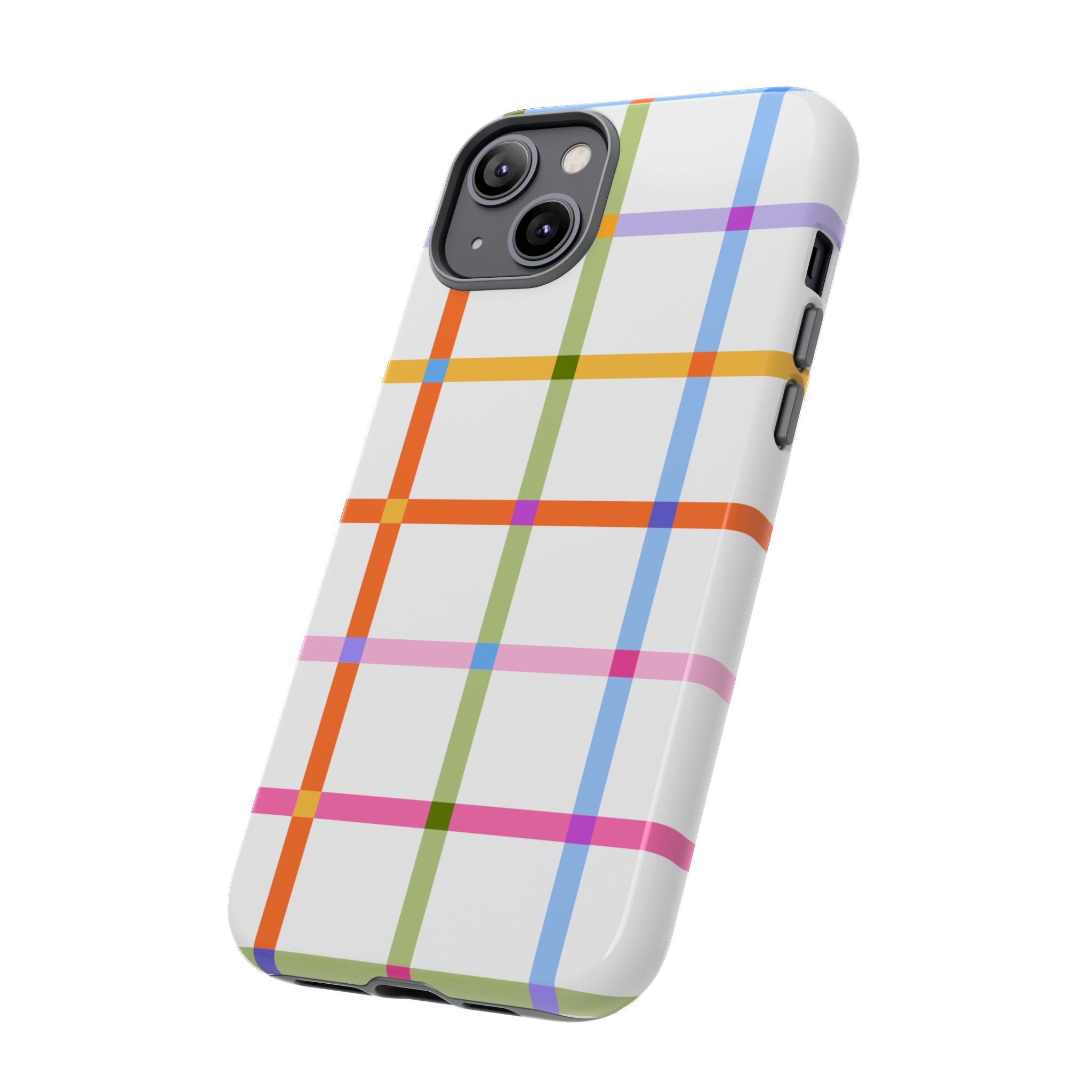 Colorful Plaid Tough Phone Case