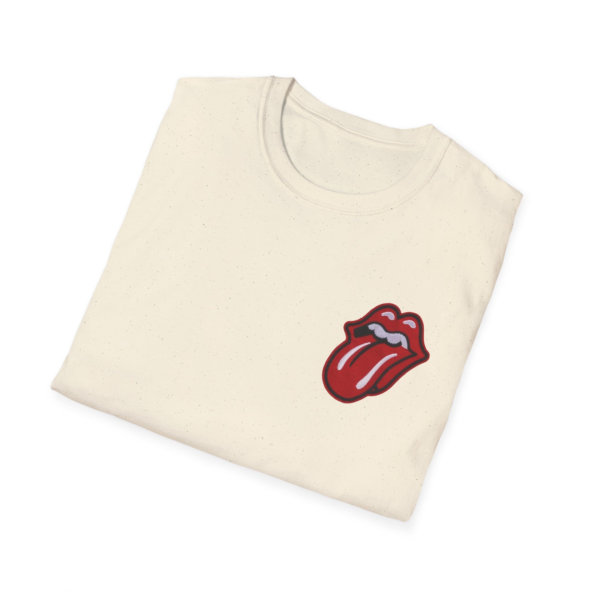 Rolling Stones Inspired Patch Unisex Graphic T-Shirt