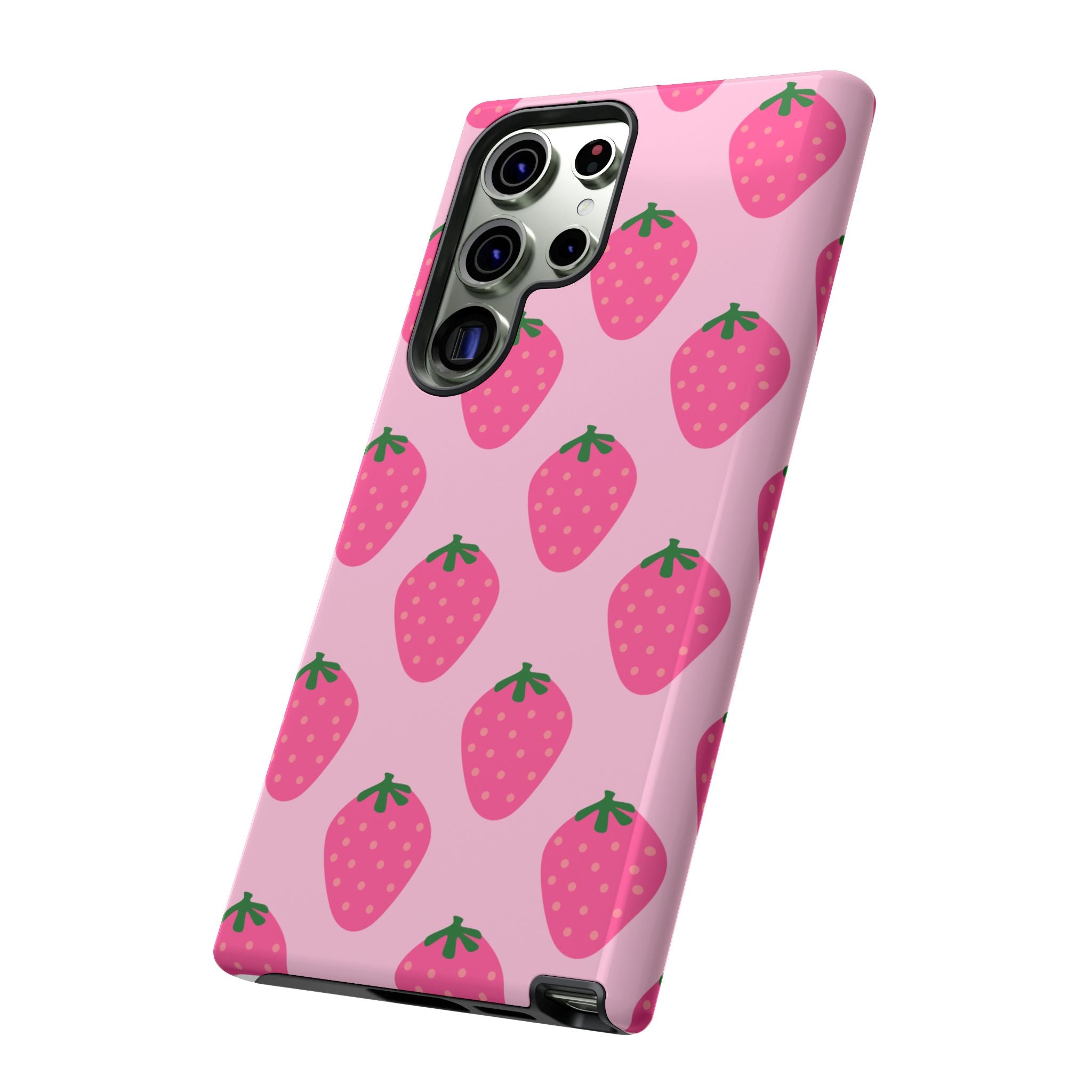 Pink Strawberry Phone Case