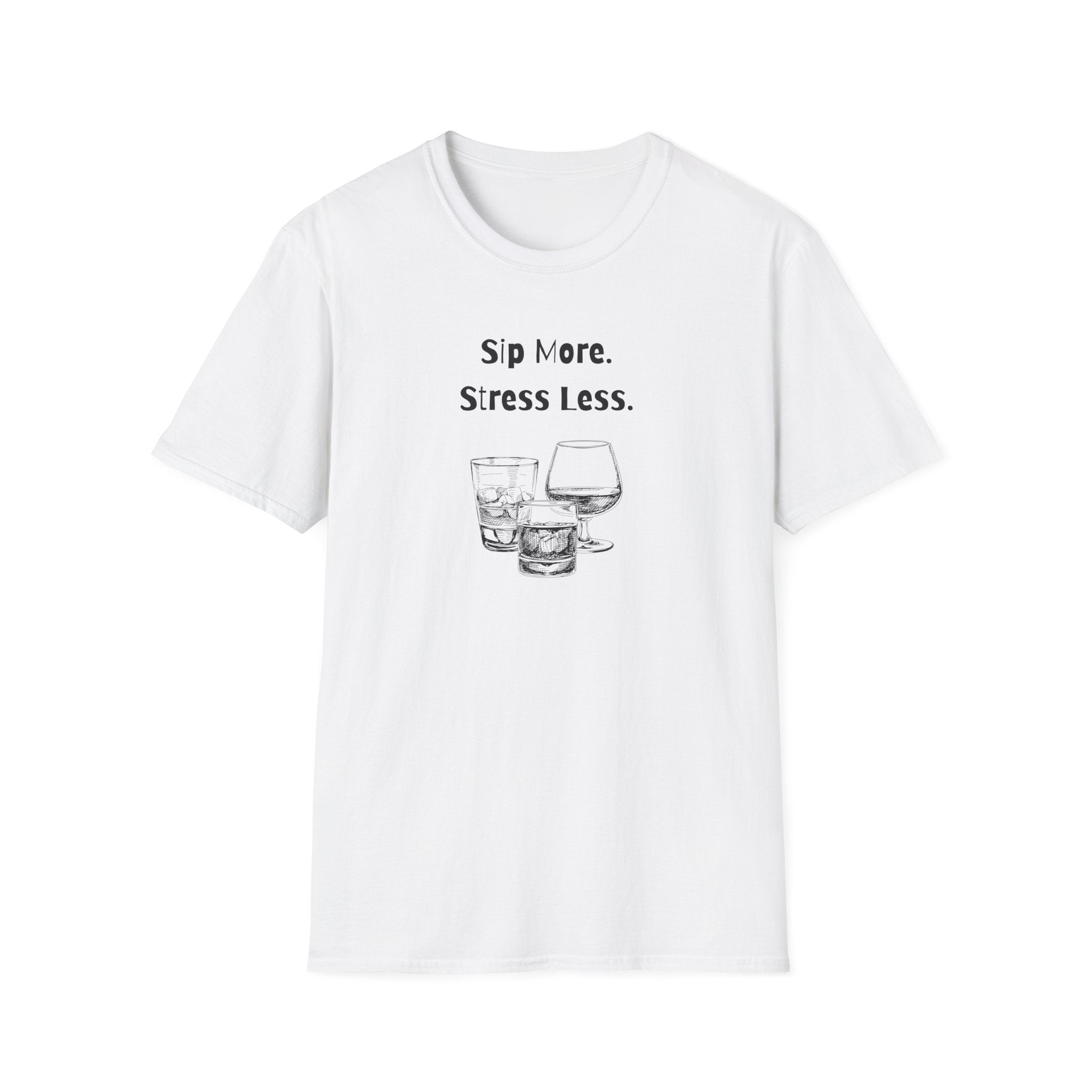 Sip More, Stress Less T-Shirt