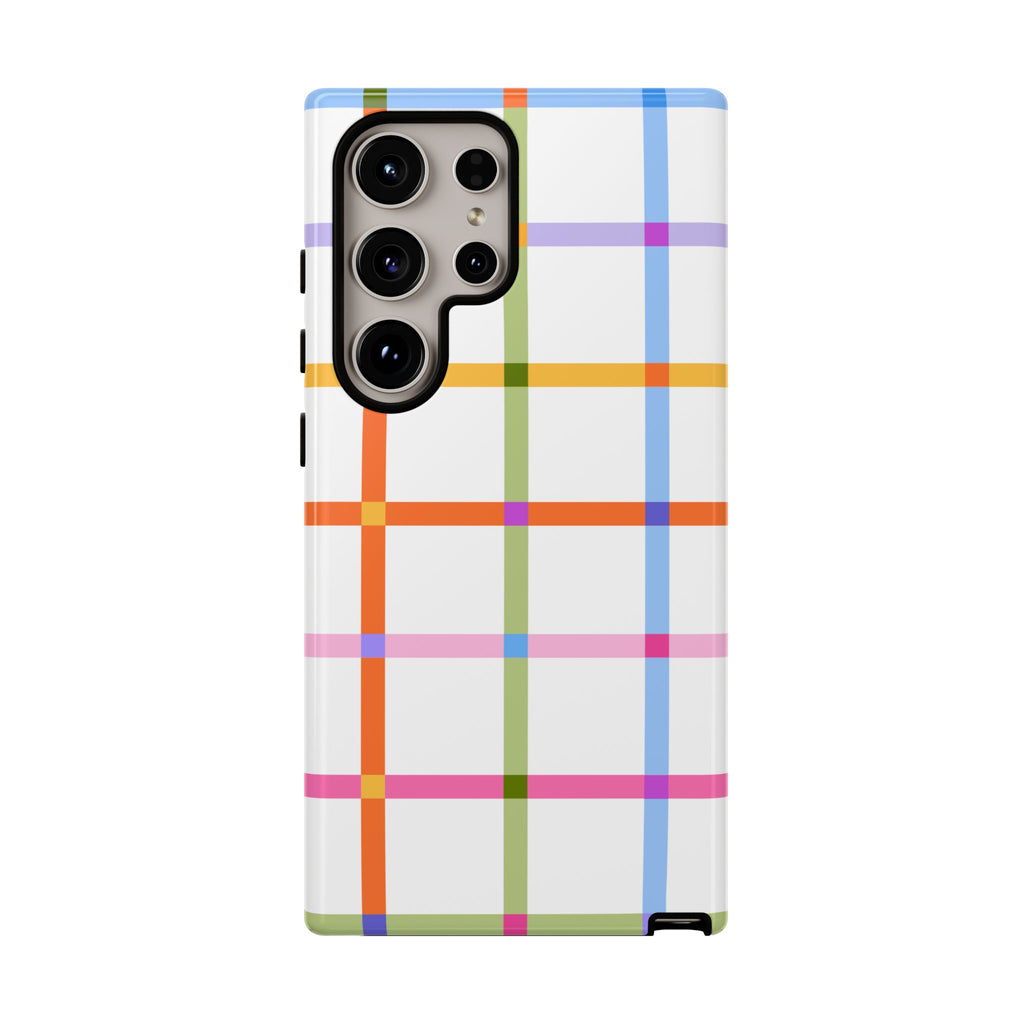 Colorful Plaid Tough Phone Case